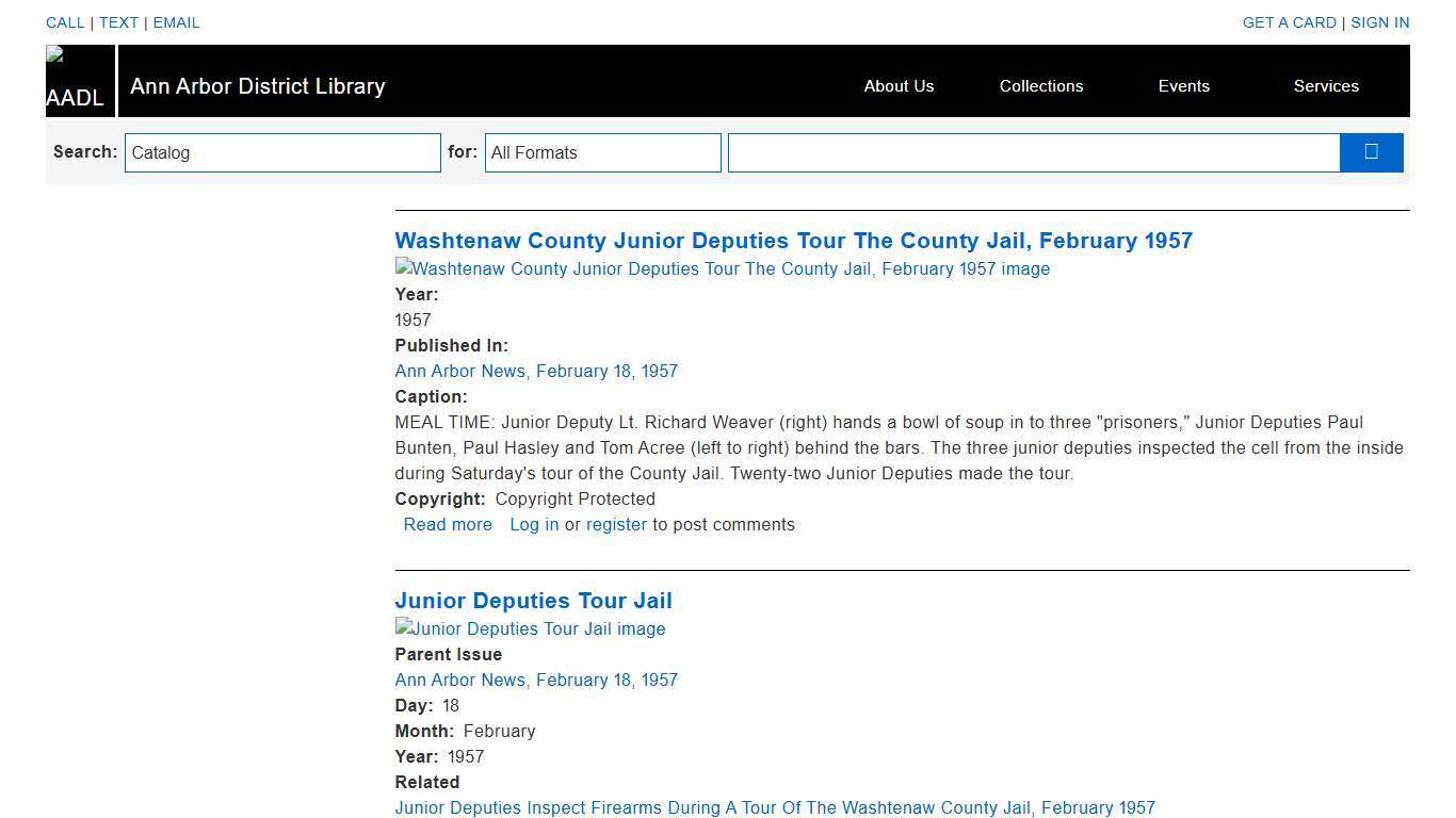 Jails Ann Arbor District Library